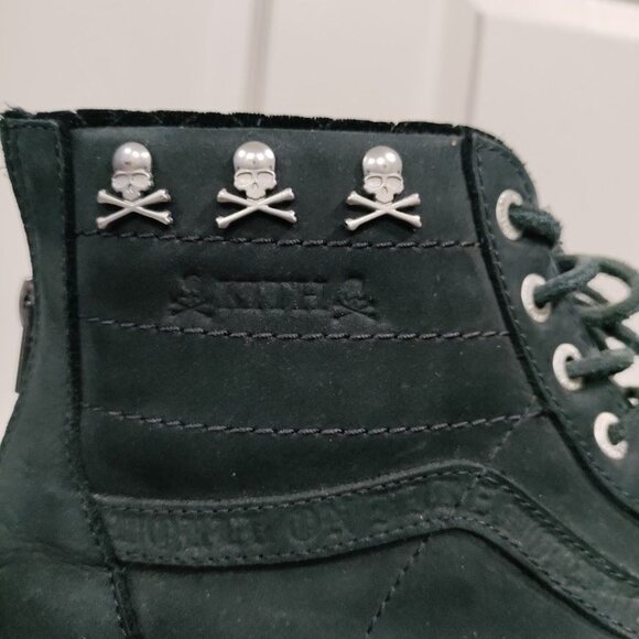 Vans Men's Black Kith x Mastermind Japan x Vans Sk8-Hi Reissue Zip LX Size 10 - Picture 5 of 13